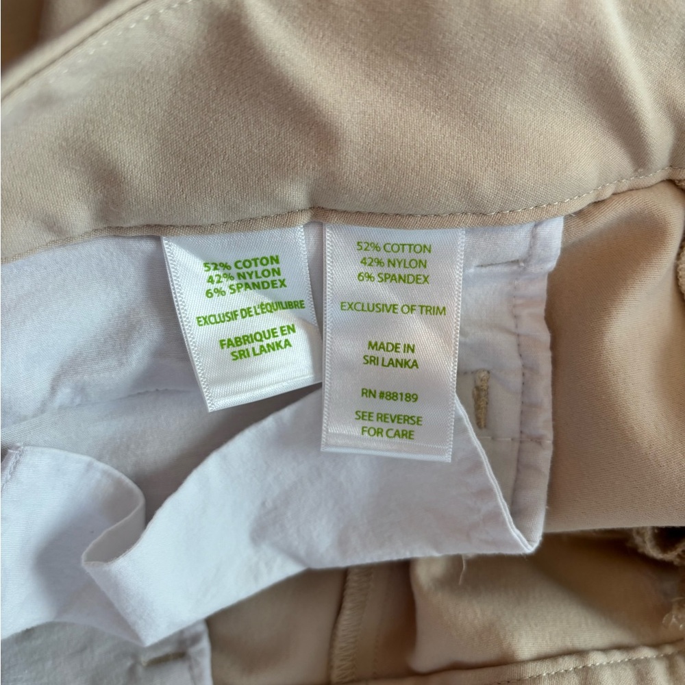 Lilly Pulitzer Joette Shorts Stretch Beige Size 0 Excellent - Picture 4 of 6